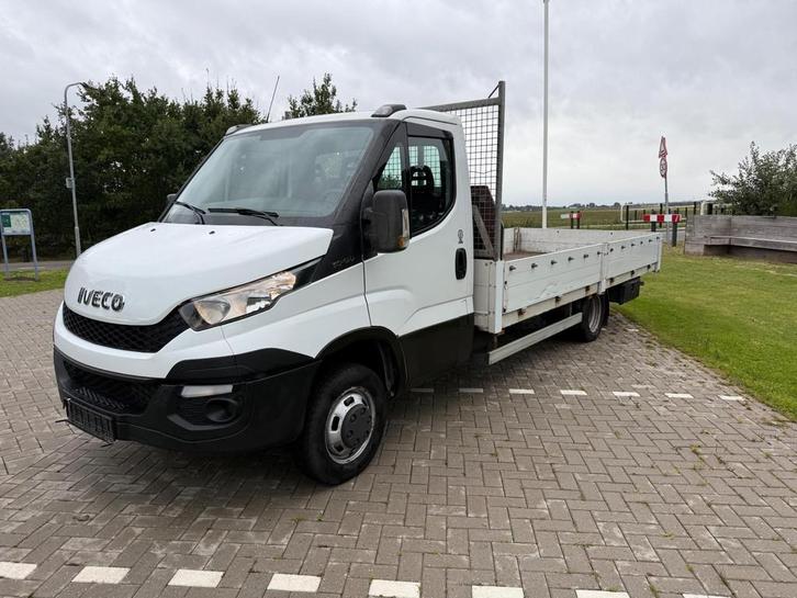 Iveco Daily Chassis cabine oprijwagen open laadbak luchtveri, Auto's, Bestelauto's, Bedrijf, Te koop, Lederen bekleding, Iveco