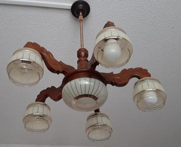 Antieke Hanglamp in Goede Staat beschikbaar voor biedingen