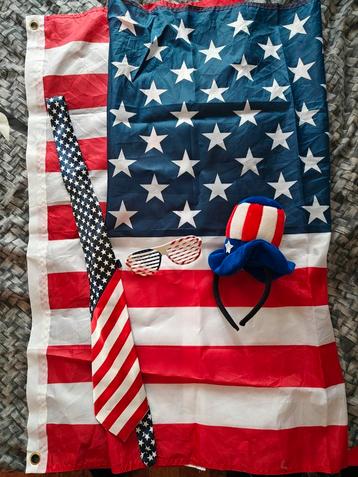 Amerikaanse vlag met accessoires