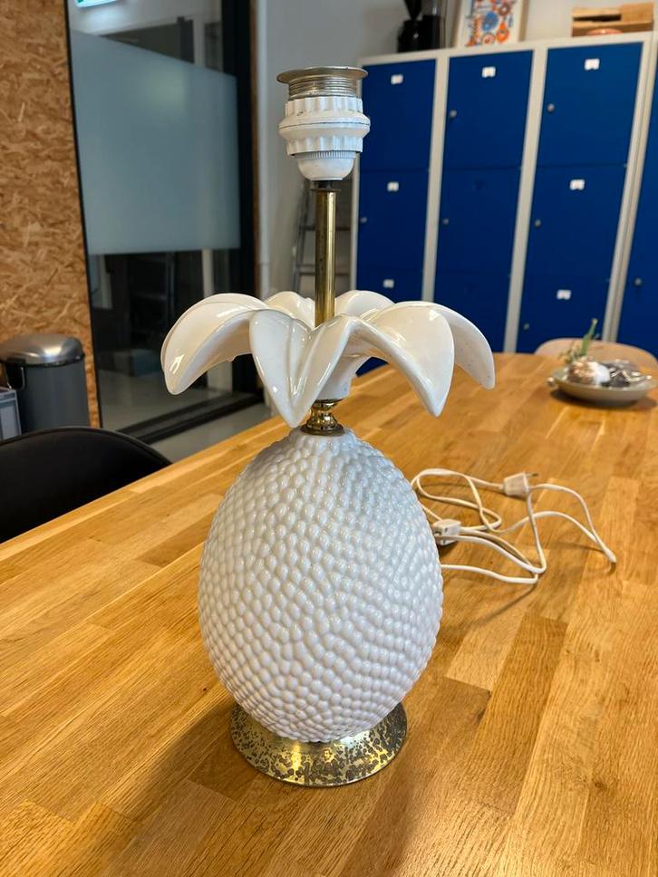 Hollywood Regency lamp ananas tafellamp, Huis en Inrichting, Lampen | Tafellampen, Zo goed als nieuw, 50 tot 75 cm, Ophalen