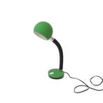 Vintage Italiaans design zwanennek tafellamp groen H30D11cm, Minder dan 50 cm, Gebruikt, Ophalen of Verzenden, Metaal