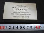 sticker waalwijk allround orkest CARAVAN, Ophalen, Zo goed als nieuw