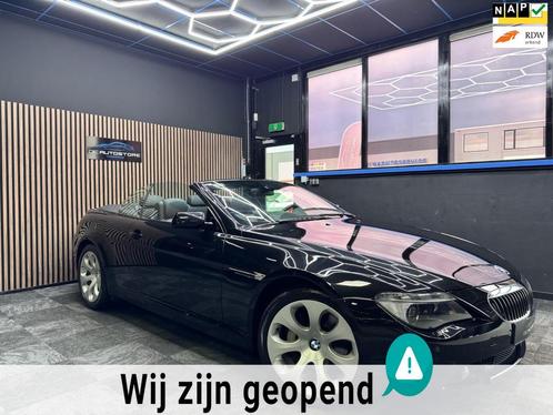 BMW 6-serie Cabrio 650i High Executive 2 Eig navi yongtimer, Auto's, BMW, Bedrijf, Te koop, 6-Serie, ABS, Airbags, Airconditioning