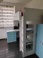 Hoogslaper met bureau, boekenkast en een kledingkastje, Ophalen of Verzenden, Zo goed als nieuw, Hoogslaper
