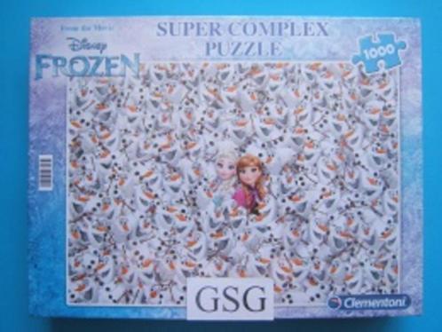 Frozen 1000 st nr. 98796-04, Hobby en Vrije tijd, Denksport en Puzzels, Gebruikt, Legpuzzel, 500 t/m 1500 stukjes, Ophalen