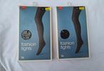 2 Fashion panty's,  zwart met zilverkleurige stippen, Zwart, Nieuw, Ophalen of Verzenden, Maat 44/46 (L)