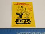 Sticker Herman Kostuums voor mannen van formaat - Enschede, Verzamelen, Verzenden, Zo goed als nieuw, Bedrijf of Vereniging