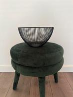 Zwarte metalen mand / fruitschaal, Ophalen of Verzenden, Gebruikt