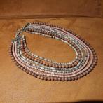 Manouk Halssieraad - Stijlvol en Uniek, Sieraden, Tassen en Uiterlijk, Kettingen, Bruin, Ophalen of Verzenden, Zo goed als nieuw