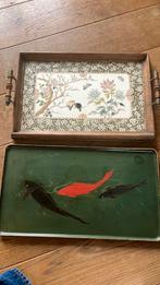 Set van twee dienbladen, Huis en Inrichting, Ophalen of Verzenden, Gebruikt, Rechthoekig, Overige materialen