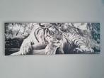 Schilderij Witte Tijger, 125 cm of meer, Ophalen of Verzenden, Zo goed als nieuw, Schilderij