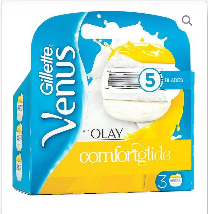 Gillette Venus Comfortglide with Olay - 3 Scheermesjes, Sieraden, Tassen en Uiterlijk, Uiterlijk | Lichaamsverzorging, Nieuw, Overige typen