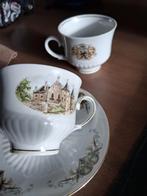 6 x Vintage kop en schotel 'Original Dutch Castles', Huis en Inrichting, Keuken | Servies, Ophalen of Verzenden, Zo goed als nieuw