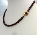 14 karaat granaat ketting 60s-80s, Sieraden, Tassen en Uiterlijk, Kettingen, Vintage, Gebruikt, Vintage, Vintage