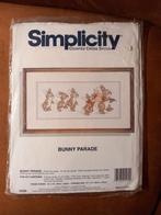 Borduurpakket Haasjes, Hobby en Vrije tijd, Ophalen of Verzenden, Zo goed als nieuw, Borduurpakket