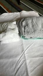 3 ONDERLAKENTJES 60x120 CM, MOLTON 50x90CM, BOVENLAKEN NIJN, Ophalen of Verzenden, Zo goed als nieuw, Wit, Jongetje of Meisje