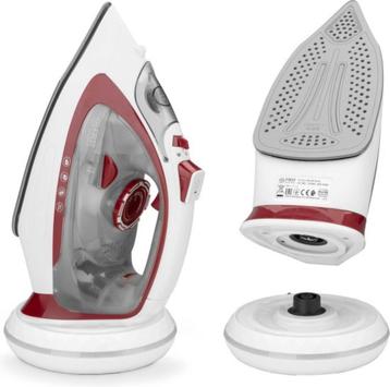 TZS First Austria Stoomstrijkijzer draadloos Wit/Rood beschikbaar voor biedingen