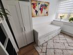 Kledingkast en bed met matras, Huis en Inrichting, 90 cm, Eenpersoons, Wit, Scandinavisch