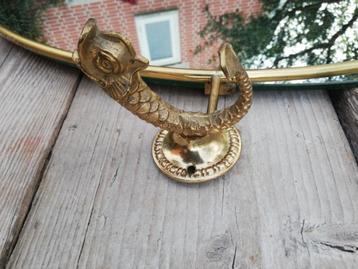 Vintage badkamer vis, planchet, 2 handdoekhouders, spiegel beschikbaar voor biedingen