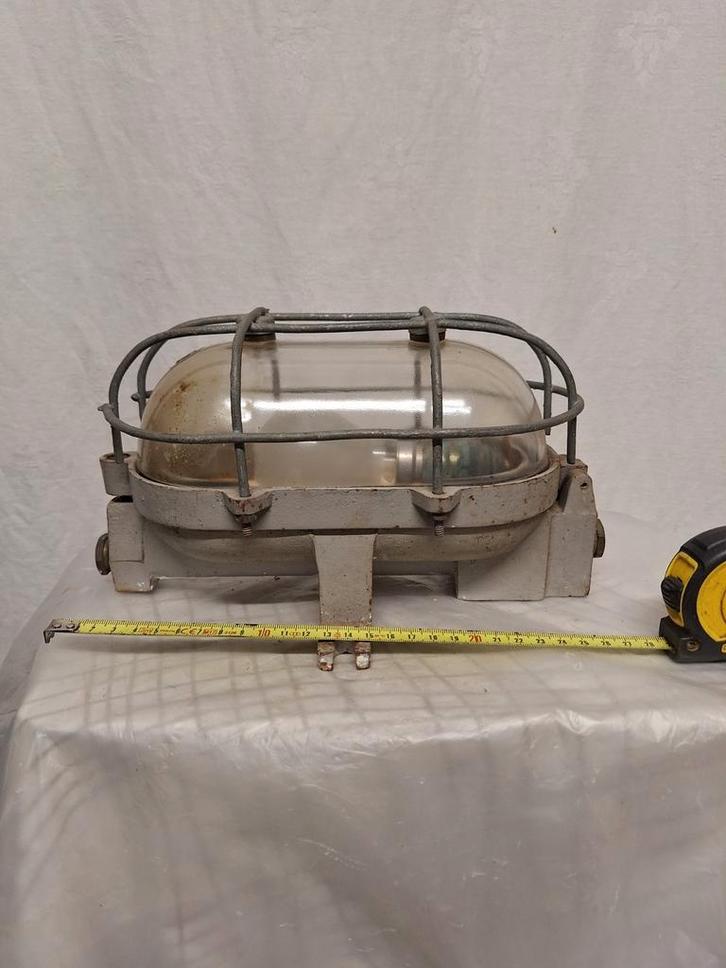 Industria Rotterdam Kooilamp / Scheepslamp - Bully Lamp, Antiek en Kunst, Curiosa en Brocante, Ophalen of Verzenden