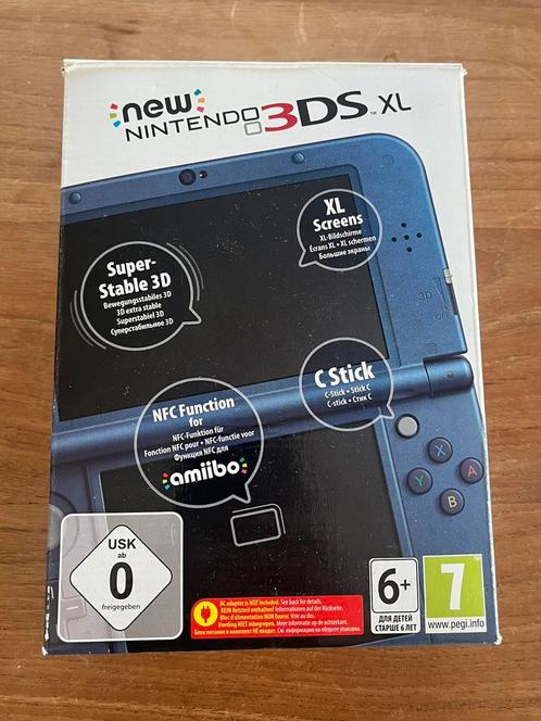 New 3ds metallic blue dual IPS - ZELDZAAM, Spelcomputers en Games, Spelcomputers | Nintendo 2DS en 3DS, Zo goed als nieuw, 3DS