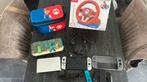 Nintendo switch oled wit, Spelcomputers en Games, Spelcomputers | Nintendo Switch, Ophalen, Zo goed als nieuw, Met 3 controllers of meer