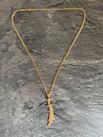 Schakel Ketting met zwaard hanger 18 karaat doublé NIEUW, Verstelbaar, Nieuw, Ophalen of Verzenden, Goud