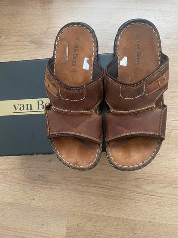 1x kort gedragen lederen heren slippers! beschikbaar voor biedingen