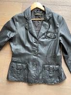 Leren dames jas zwart  maat 38, Kleding | Dames, Maat 38/40 (M), Zwart, Ophalen of Verzenden, Sandwich