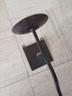 Metalen Kandelaar  voor aan de muur, Huis en Inrichting, Woonaccessoires | Kandelaars en Kaarsen, Gebruikt, Zwart, Ophalen of Verzenden