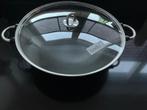Bodum wok gietijzer, Huis en Inrichting, Keuken | Potten en Pannen, Ophalen, Zo goed als nieuw, Gietijzer, Wok