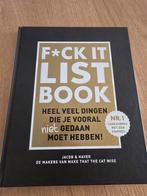 FUCK LIST BOOK NIEUW !, Verzenden, Nieuw