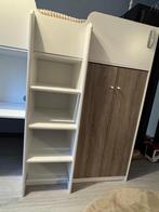 Halfhoogslaper met kast en bureau, Ophalen, 90 cm, Eenpersoons, Minder dan 160 cm