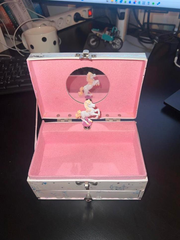 Muziekdoosje Eenhoorn met Opbergruimte, Kinderen en Baby's, Kinderspulletjes, Gebruikt, Ophalen of Verzenden