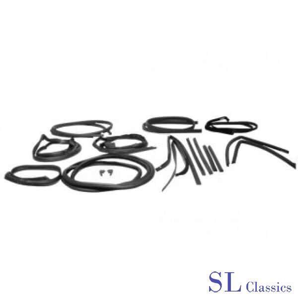 Rubber kit 17-delig Mercedes SL, R107-W107, Auto-onderdelen, Carrosserie en Plaatwerk, Mercedes-Benz, Nieuw, Verzenden
