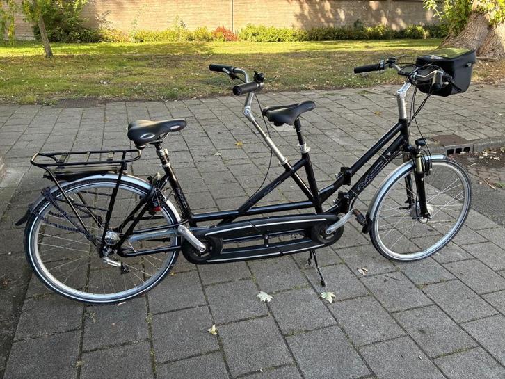 elektrische opvouwbare tandem, Fietsen en Brommers, Fietsen | Tandems, Zo goed als nieuw, 10 tot 15 versnellingen, 57 tot 61 cm