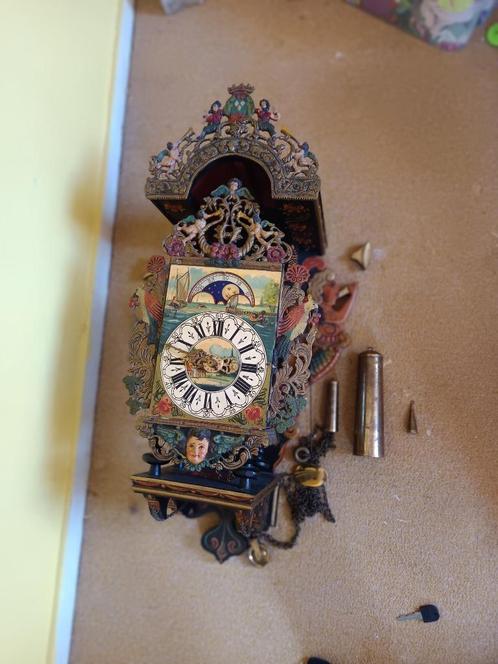 Antieke Warmink stoel klok, Antiek en Kunst, Antiek | Klokken, Ophalen of Verzenden