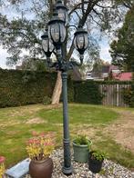 Lantaarnpaal met vier lampen, Tuin en Terras, Ophalen, Gebruikt, Staande lamp, Netvoeding