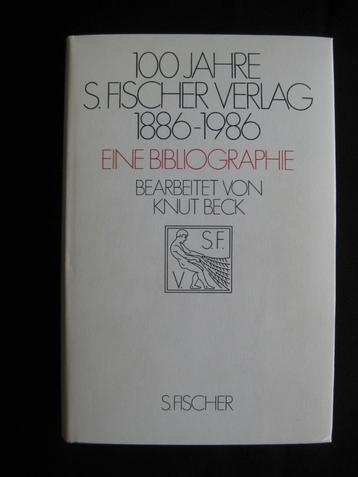 Knut Beck, 100 Jahre S. Fischer Verlag 1886 - 1986 beschikbaar voor biedingen