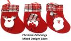 PARTIJ KERSTSOK 18CM MIXED DESIGNS, ., Nieuw, Ophalen of Verzenden, .