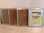 Aluminium fotolijsten 30x40 cm - Set van 4, Ophalen, Zo goed als nieuw