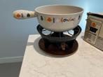 Le Creuset (kaas)fondueset compleet, geleverd in de doos, Gebruikt, Brander, Fondueset, Ophalen of Verzenden