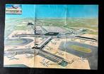 Jaren 60 plattegrond Schiphol na uitbreiding, Ophalen of Verzenden, Zo goed als nieuw, Kaart, Foto of Prent