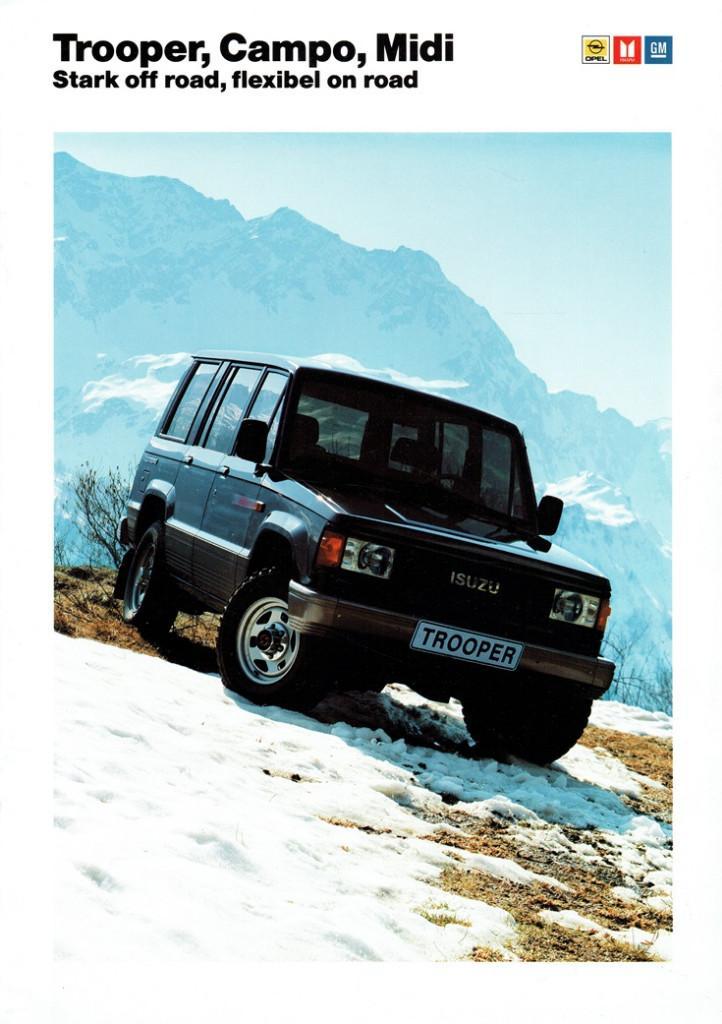 Folder Isuzu modellen (Duitse uitgave - 1990), Boeken, Auto's | Folders en Tijdschriften, Gelezen, Overige merken, Verzenden