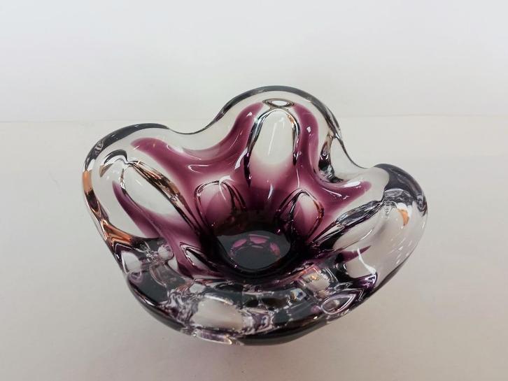 Schaal Artglass Josef Hospodka Chribska Glass Vintage, Antiek en Kunst, Antiek | Glas en Kristal, Ophalen of Verzenden