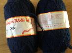 Restant blauw garen breien / haken, Ophalen of Verzenden, Nieuw, Breien, Wol of Garen