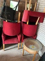 5 mooie fauteuils inc leuje display tafel, Huis en Inrichting, Stoelen, Ophalen of Verzenden, Zo goed als nieuw, Rood