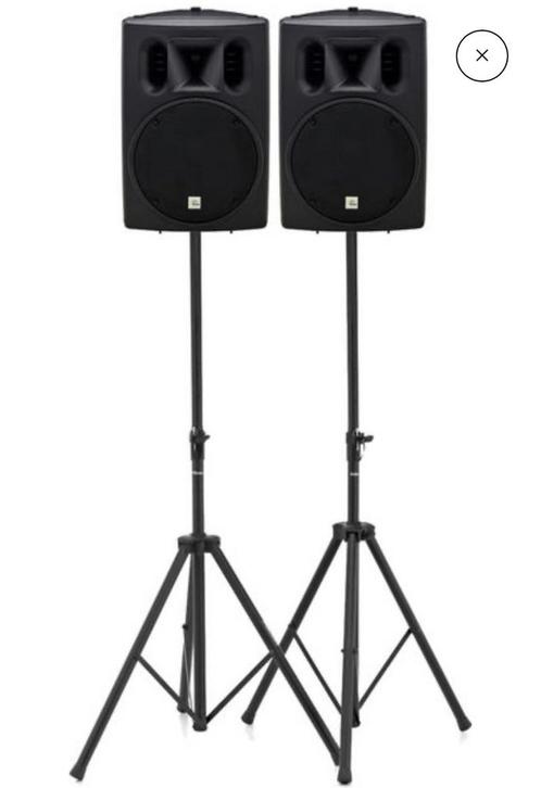 The Box PA502P Luidsprekers (Set van 2), Audio, Tv en Foto, Luidsprekers, Gebruikt, Front, Rear of Stereo speakers, 120 watt of meer