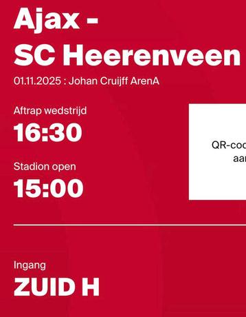Ajax-Heerenveen F-SIDE beschikbaar voor biedingen
