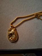 Halsketting met hanger paarden hoofd, Ophalen of Verzenden, Zilver, Overige materialen, Met hanger